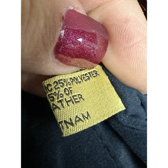 Patricia Nash Tartan Wool Navy W/ Red Leather Crossbody Bag NEW - Picture 7 of 12